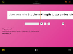 Übungstyp Schriftförderband
